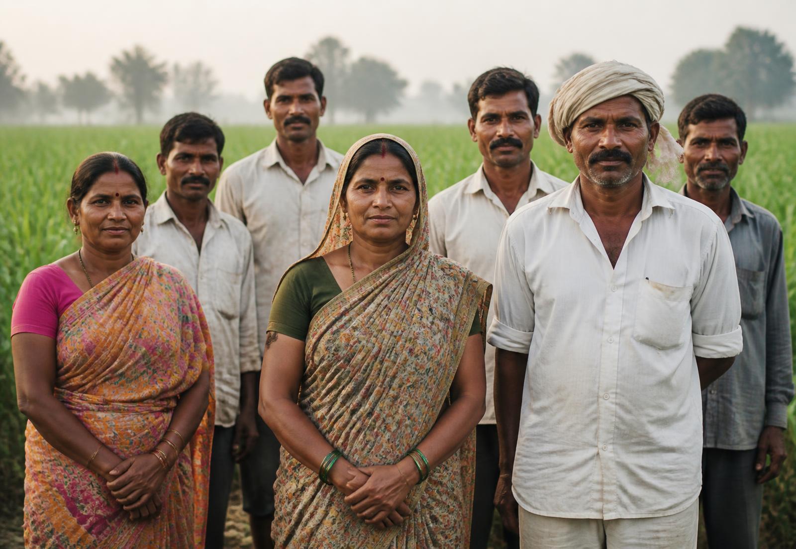 Member farmers of Farm Heritage in the field